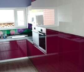 czerwone i białe meble do kuchni wrocław